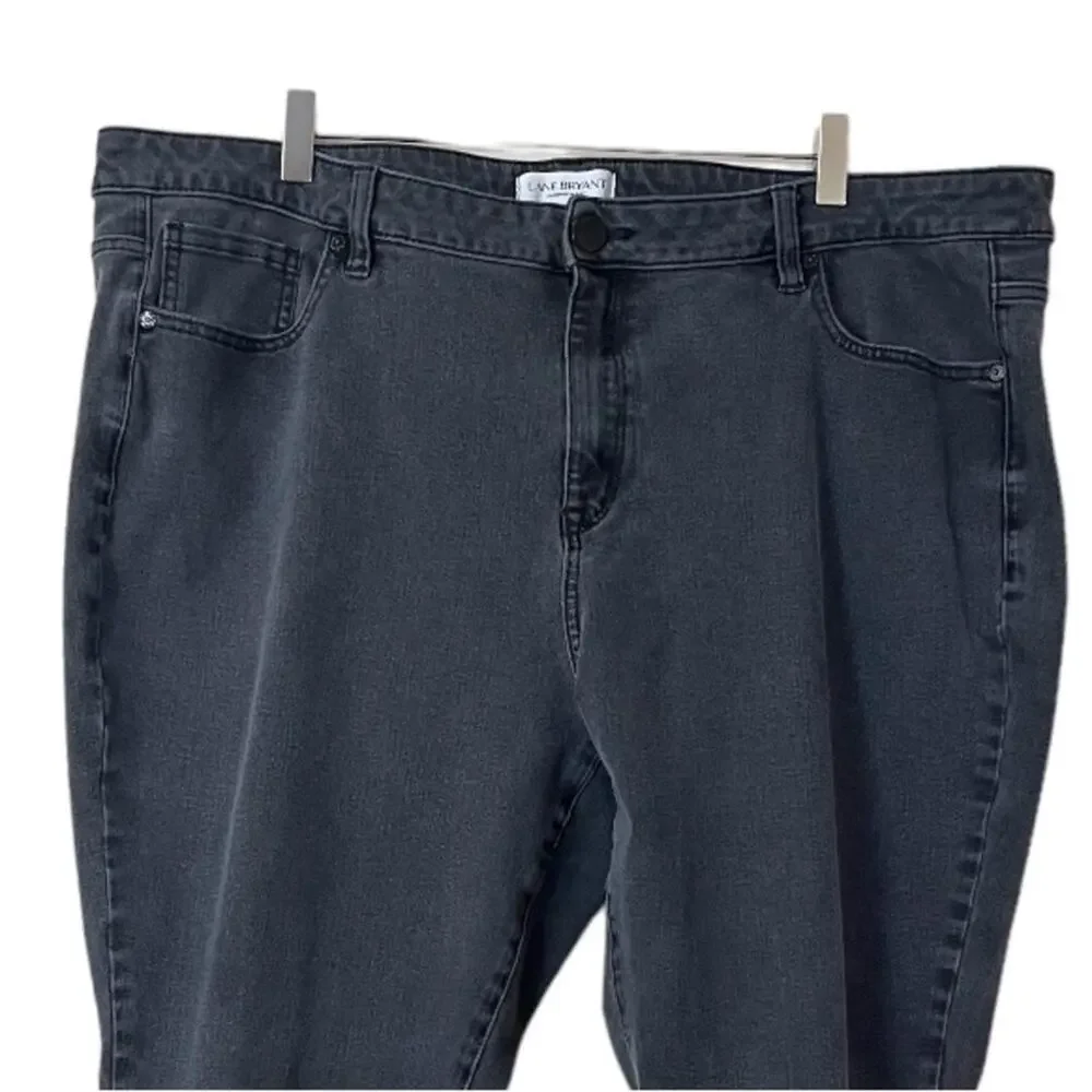Lane Bryant Women’s Jeans High Rise Skinny Ultimate Stretch Black Wash Size 24R - Picture 3 of 7